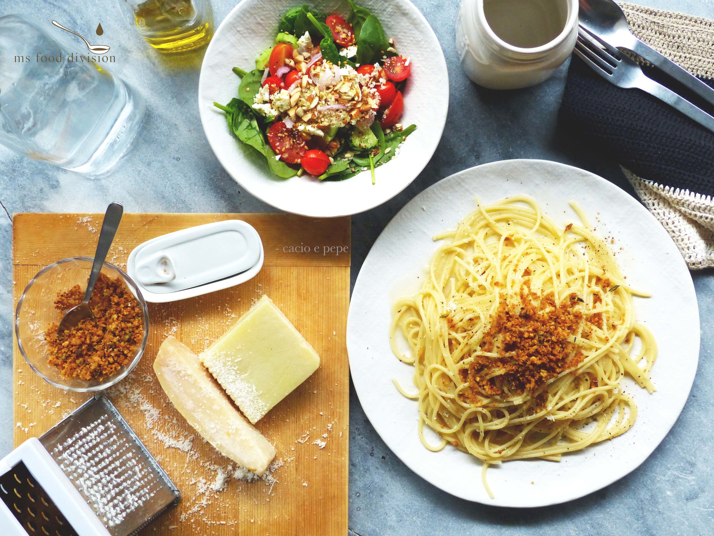 cacio e pepe, a simple Italian dish that requires very few ingredients