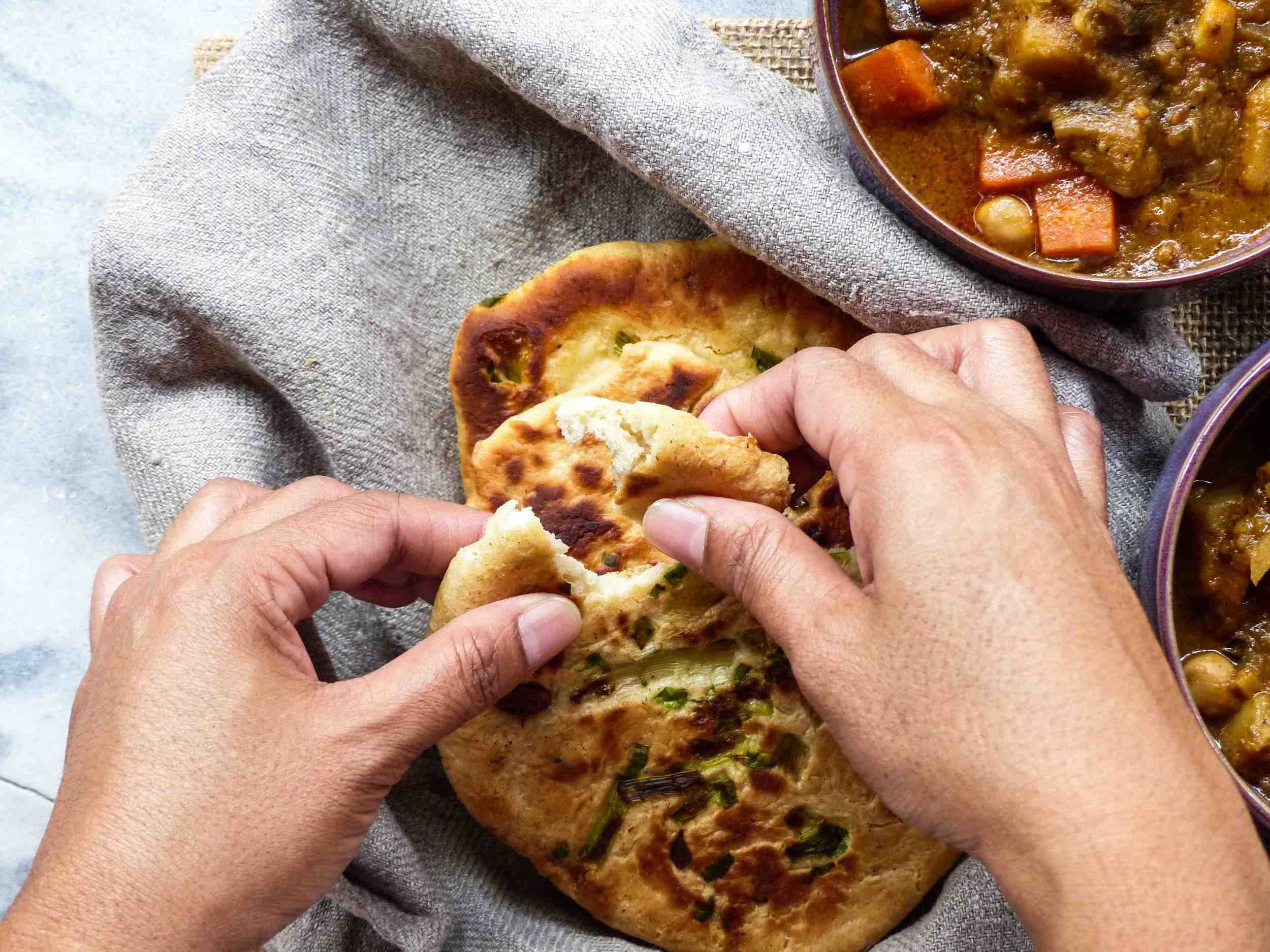 Eating with hands...... Mary is my hand model nowadays. Lol