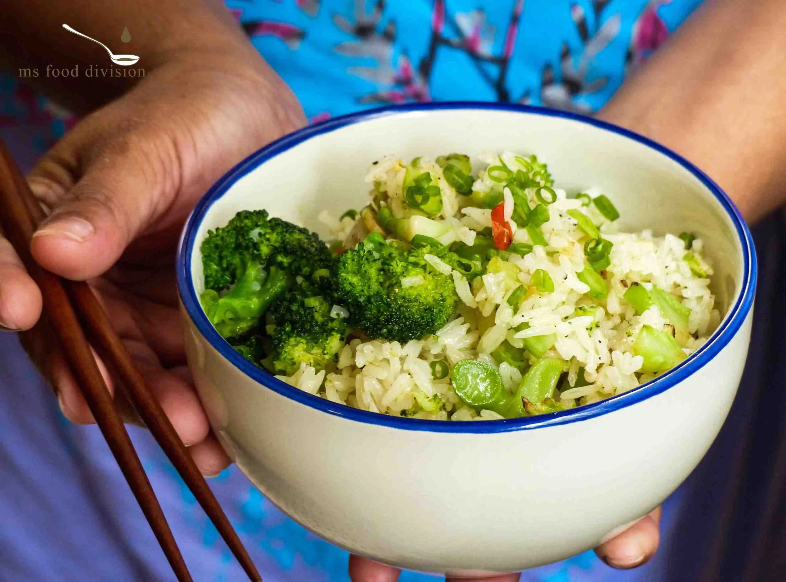Spicy miso broccoli fried rice