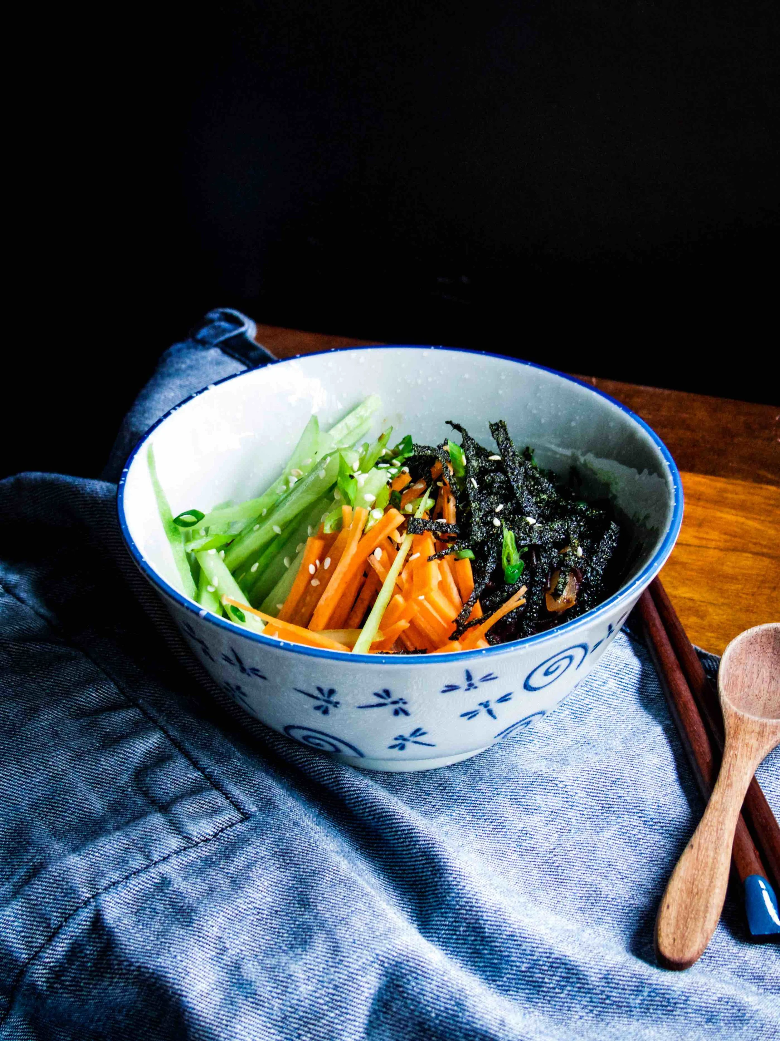 Last but not least, black rice ramen with a korean twist! 
