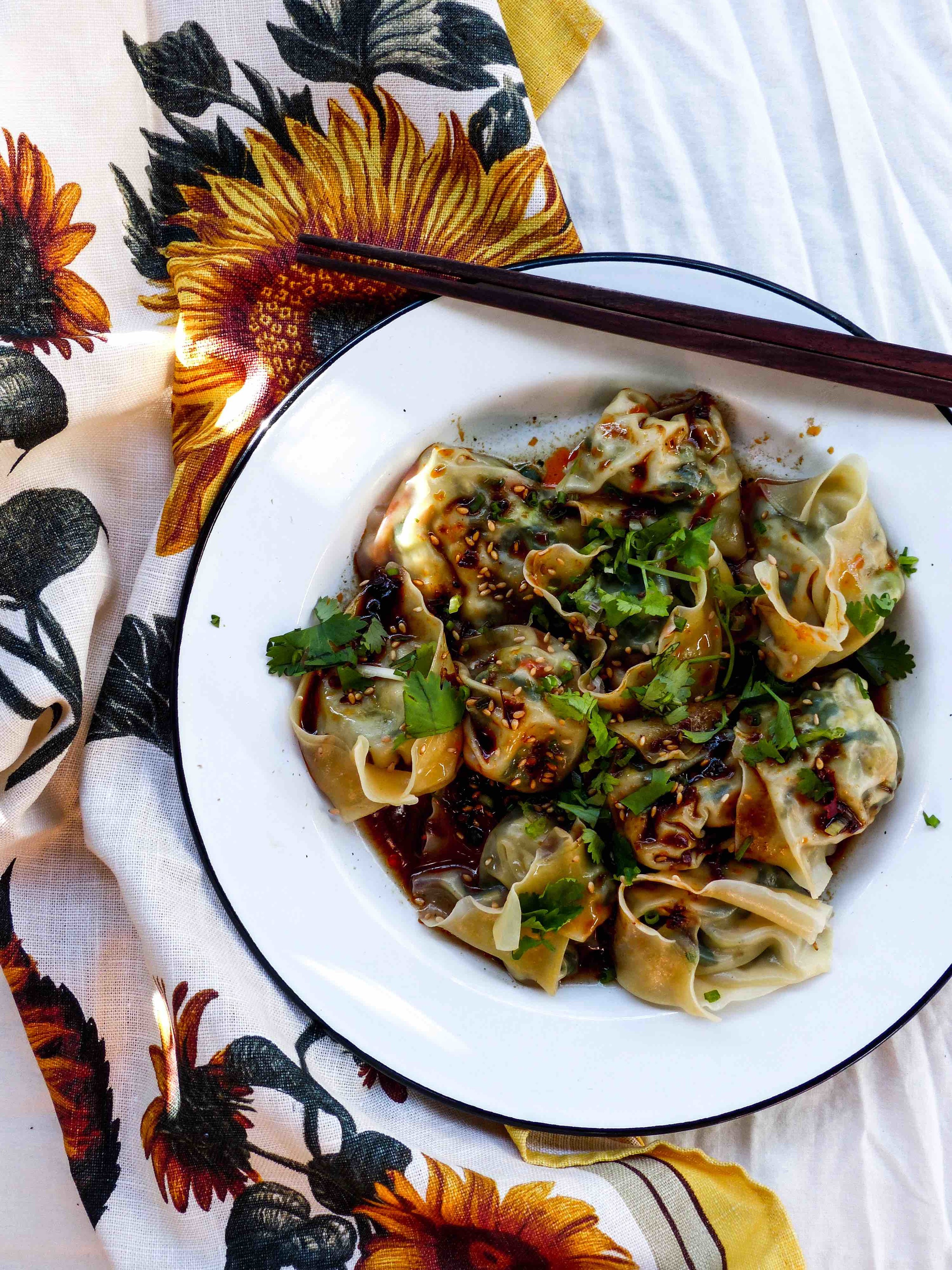 Sichuan-style wontons