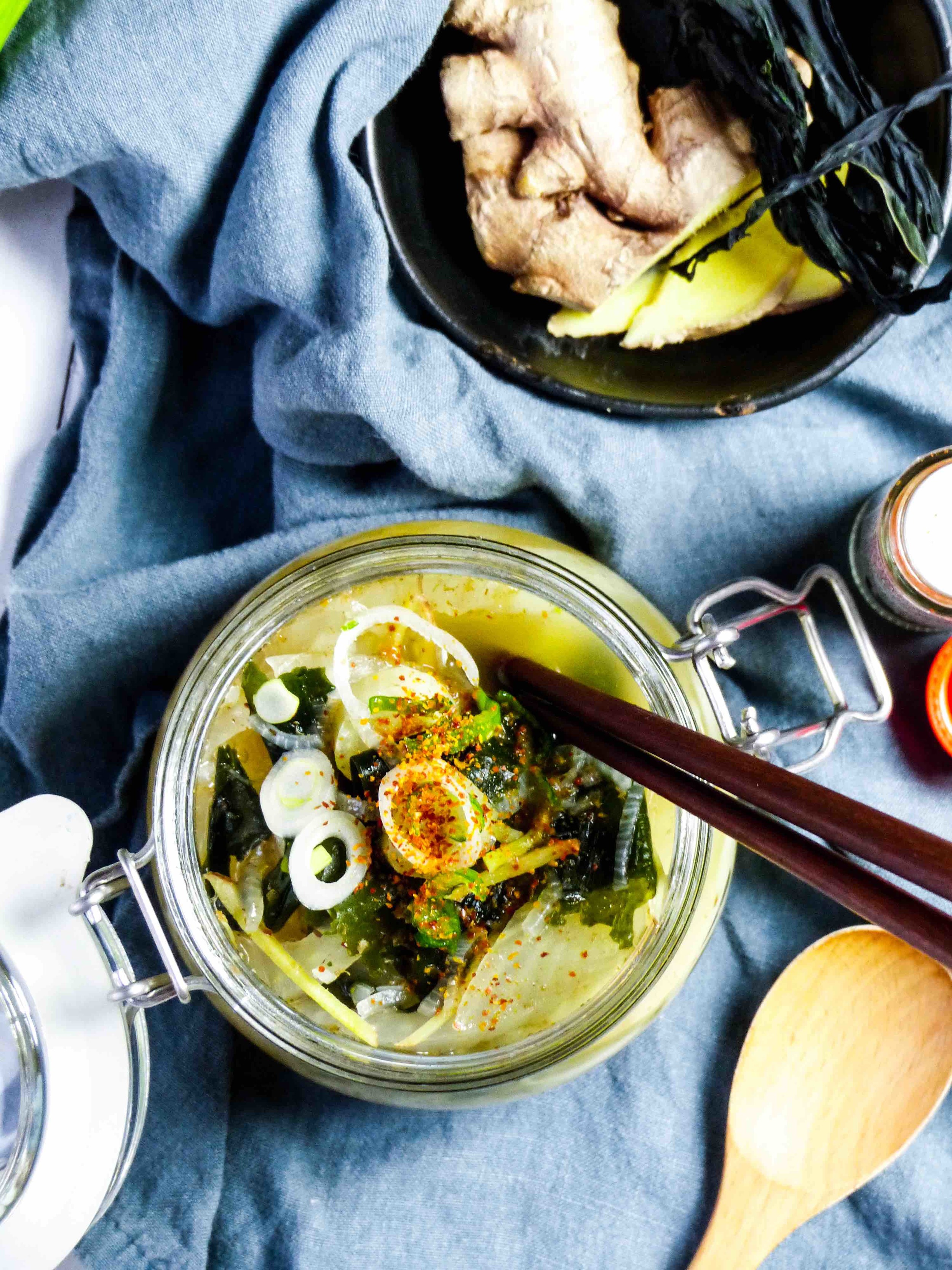 Fennel & Ginger Miso Soup Udon