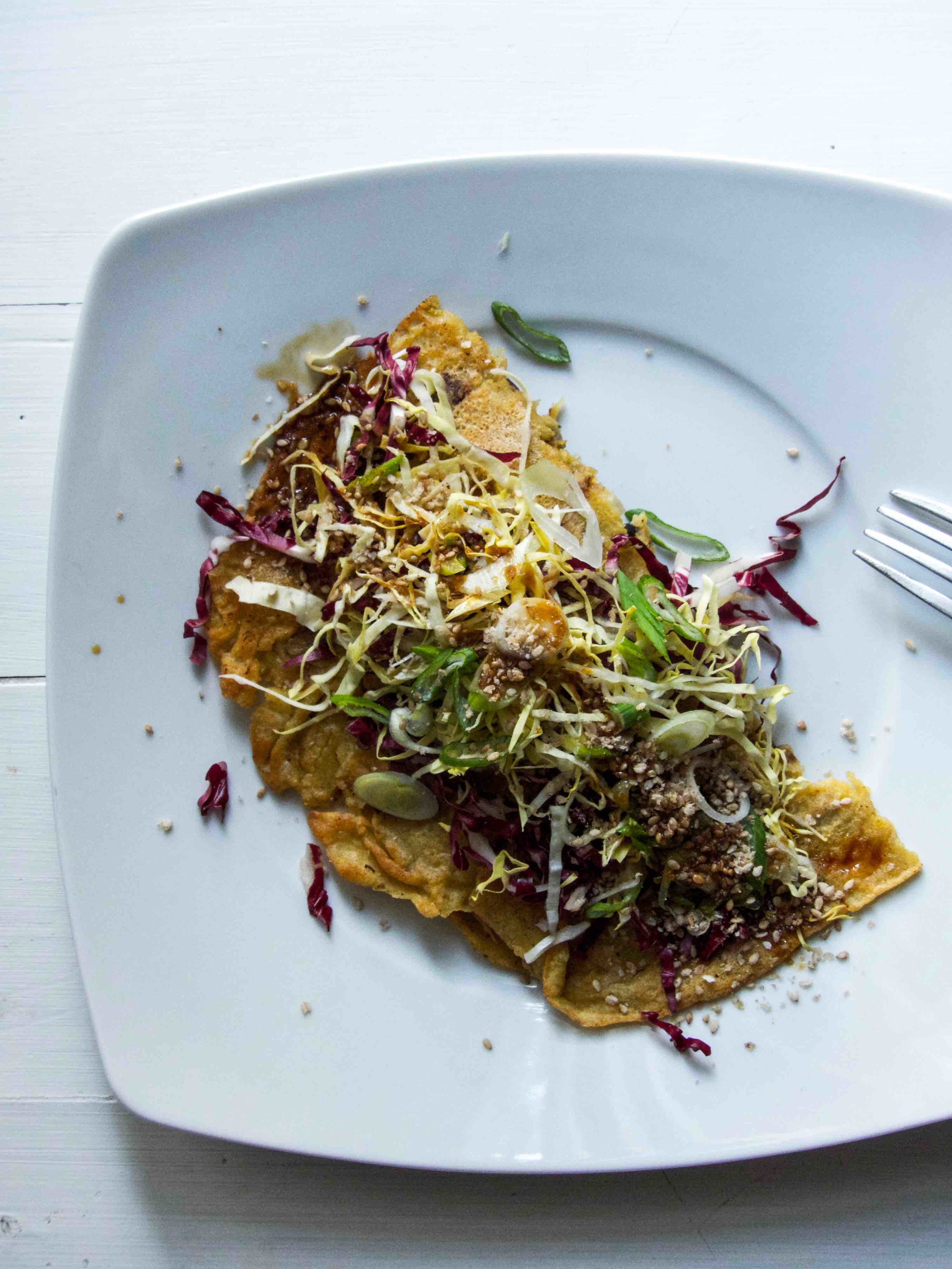 Vegan Omelette with Mushroom