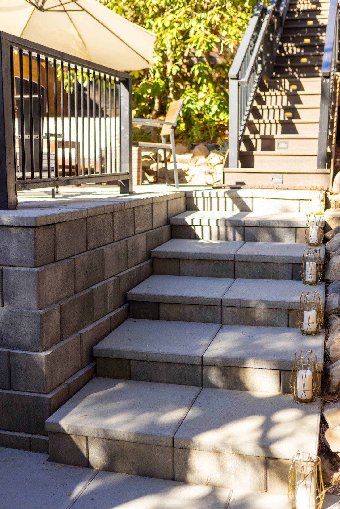 Hardscape Stairs - Grasstains Landscaping