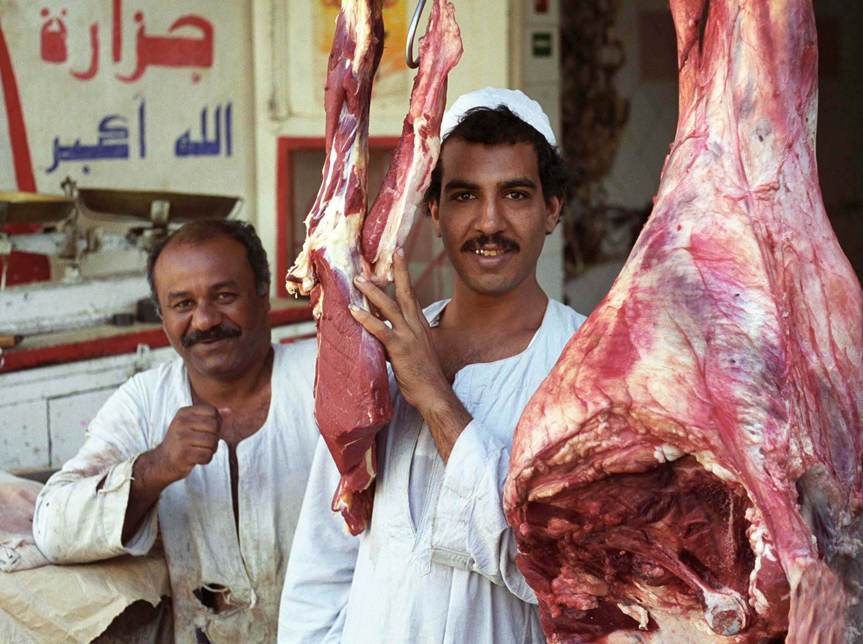 Meat market, Luxor,Egypt