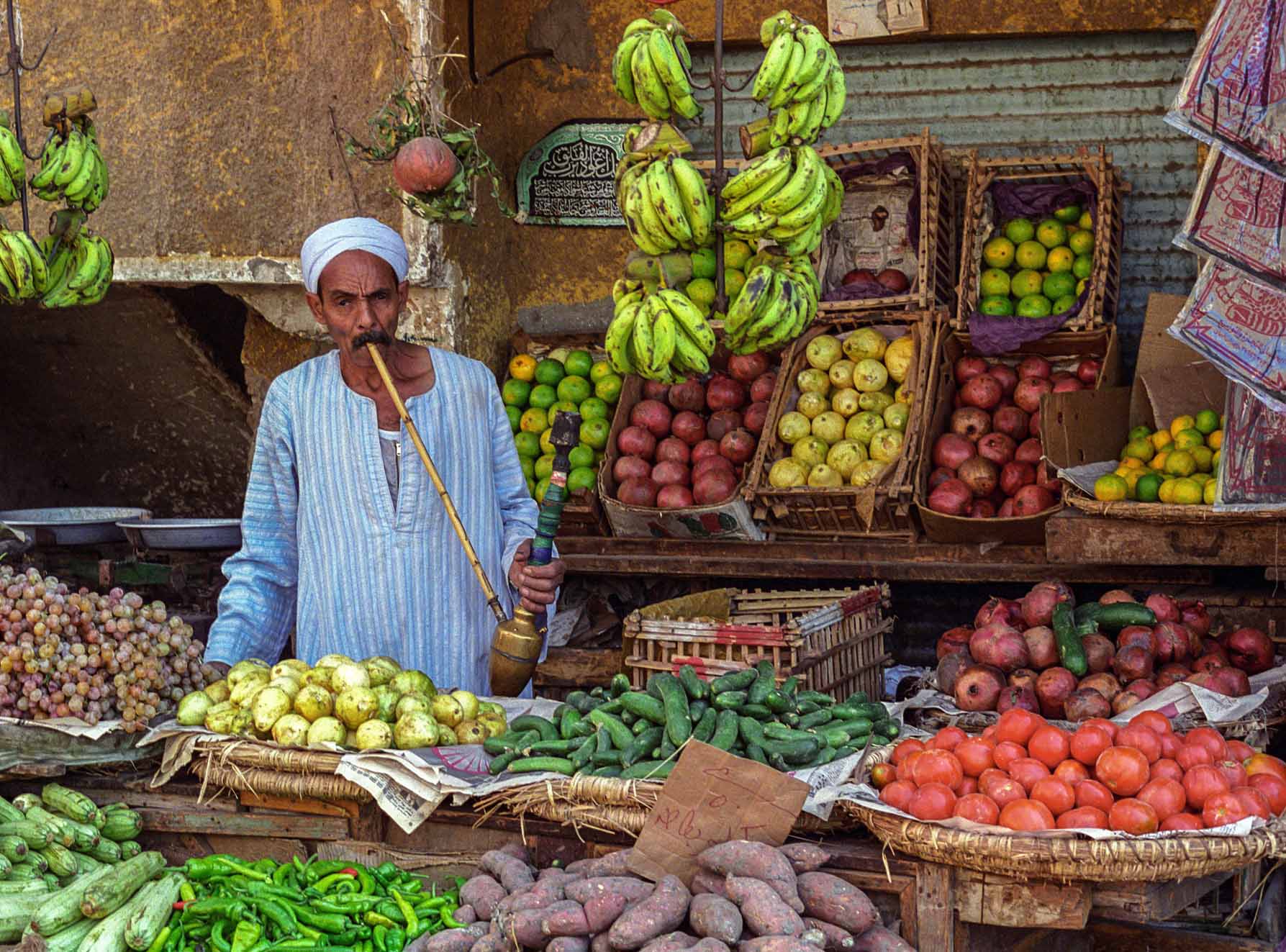 Fruit seller,Luxor, Egypt