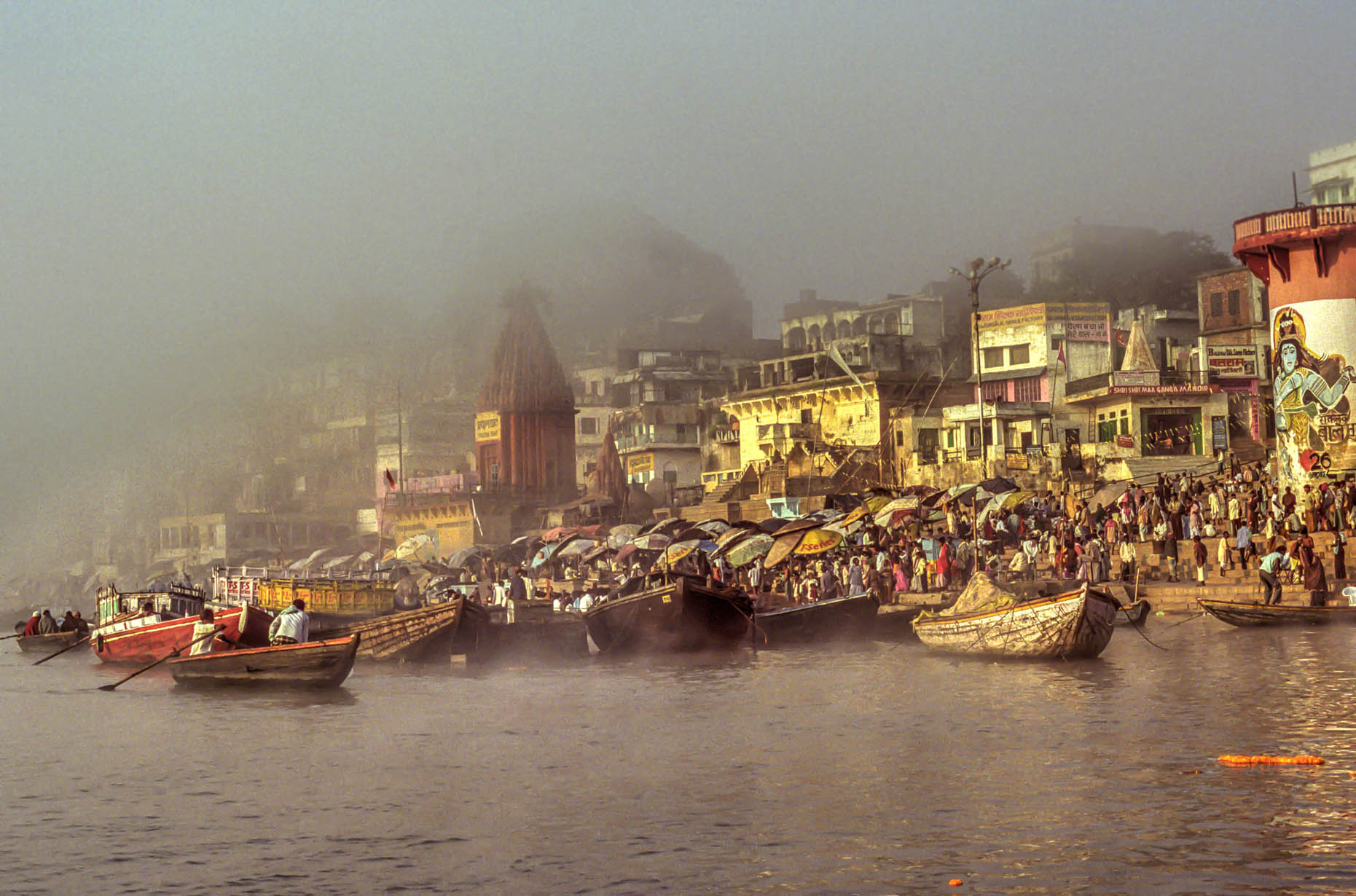 Early morning on the Ganges.