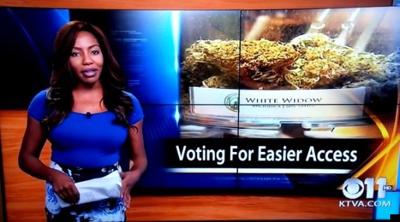 Charlo Greene el día que renunció a su trabajo en directo en la cadena de televisión KTVA.