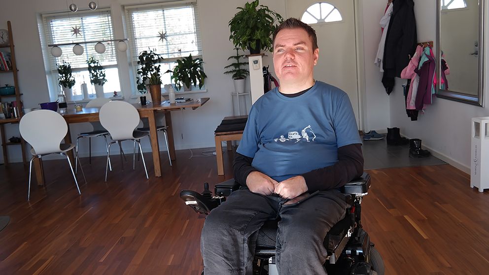 Andreas Thorn, paciente de lesión de médula espinal y primer paciente sueco en recibir un tratamiento de cannabis medicinal. 