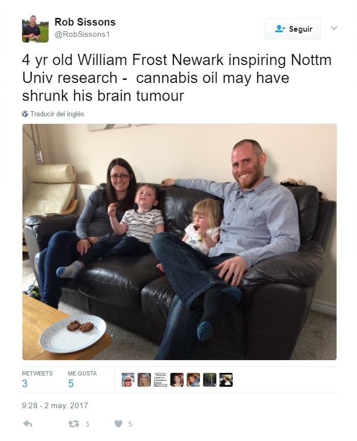 William Frost junto a su familia, inspiradores del nuevo estudio de la Universidad de Nottingham. 