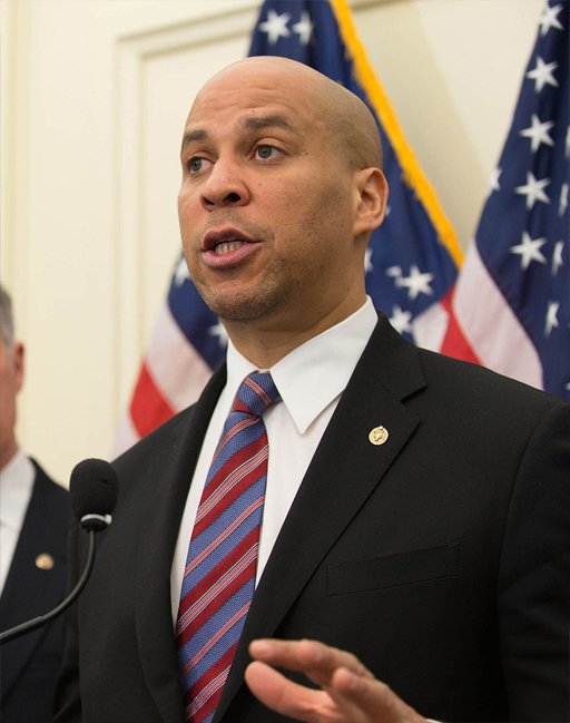El senador del partido demócrata de New Jersey, Cory Booker.