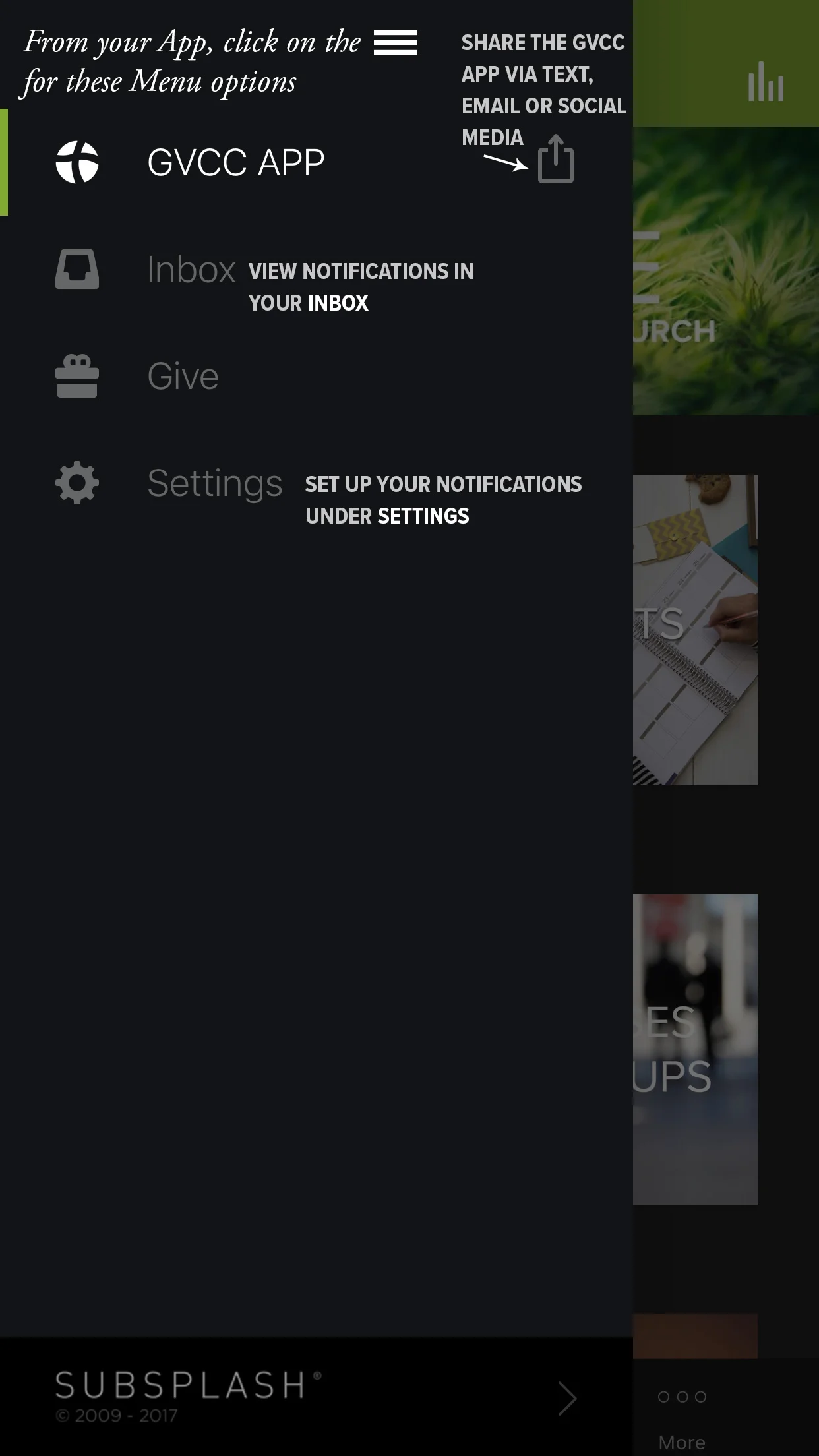 1. Go to Menu > Settings