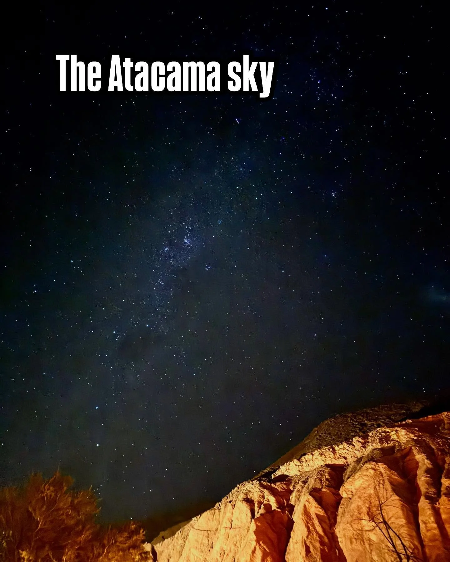 The high desert in Chile has some of the best stargazing in the world. And as much as I love looking through a telescope, this is a place where you can see so much by just looking up! (I particularly love seeing the southern cross in the night sky.) 