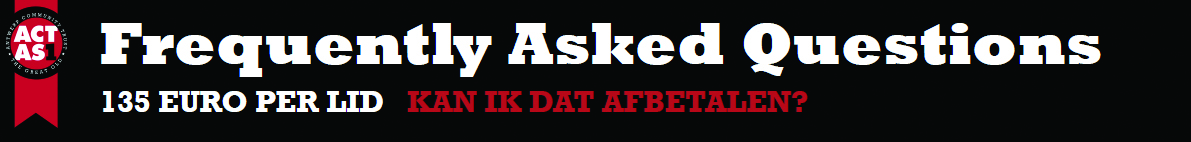 Natuurlijk, want ACT as ONE wil iedereen de kans geven om owner te worden en daarom is er een afbetalingsplan voozien. Betaal elke maand een stukje en wanneer het bedrag voldaan is, ben jij ook volwaardig owner, met stemrecht in de Algemene Vergadering. Een mooi vooruitzicht, voor jou, voor ACT as ONE en, op een dag, ook voor de club.