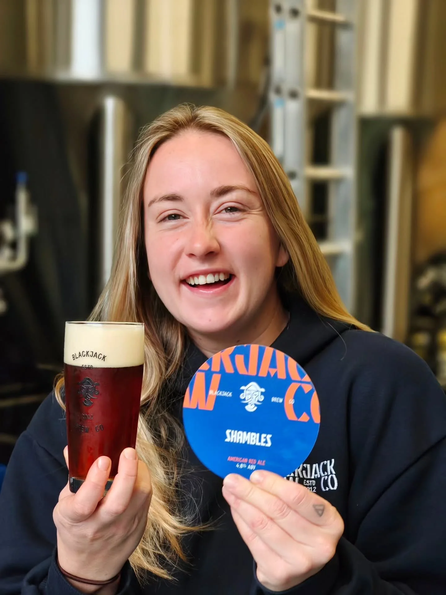 &hearts;️ Shambles American Red Ale 💪

Since Lucy came on board she's been an integral and well-loved member of the team. This is her first recipe, and what a way to begin! It took a fair amount of persuading her from calling it 'Lucy's Red Ale'. 

