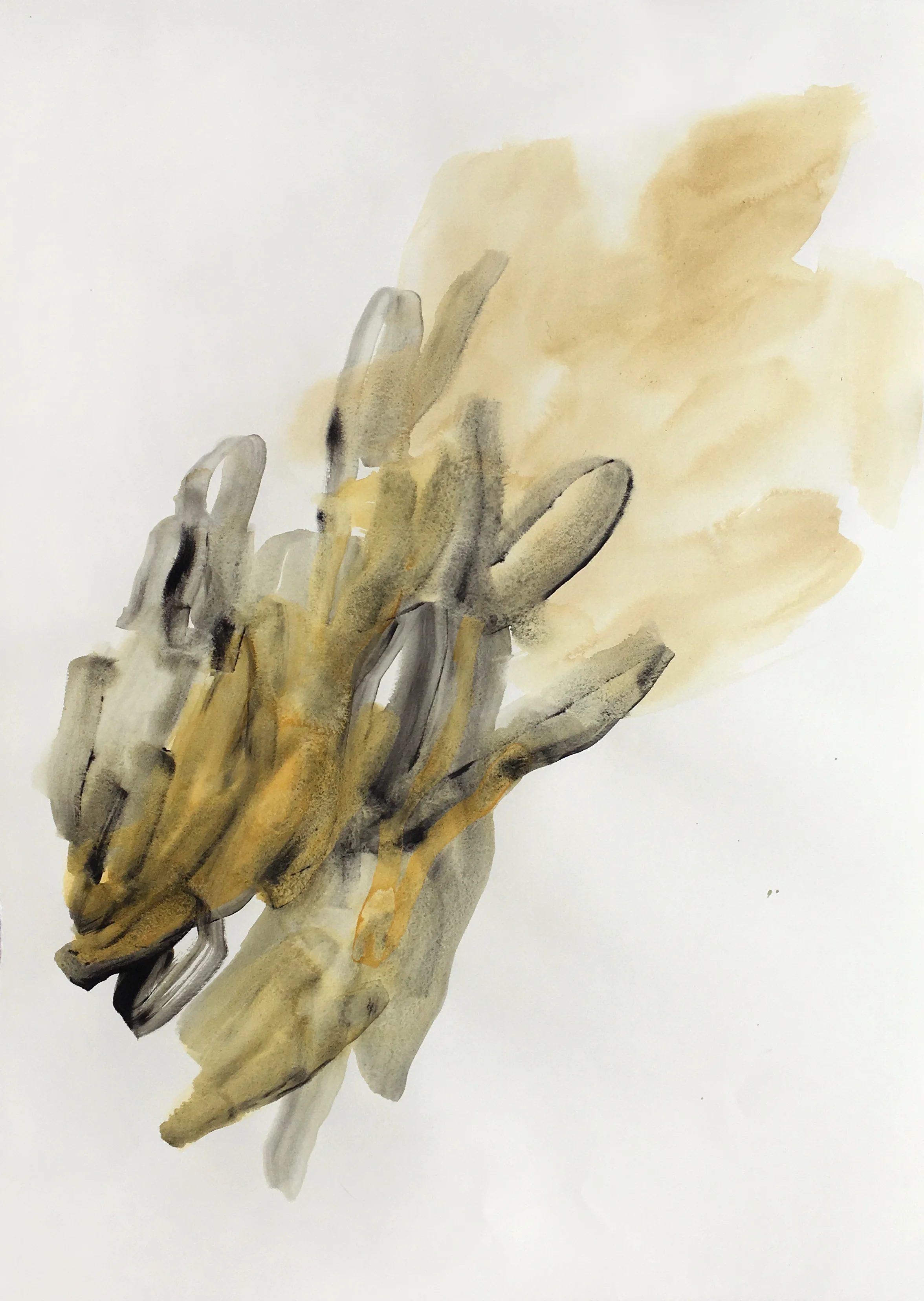 acrylic on BFK Rives paper, 19 x 26", 2018