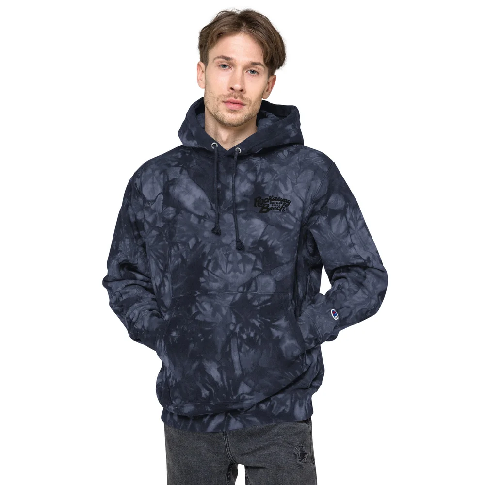Unisex Champion tie-dye hoodie — Rockaway Beach Surf Club