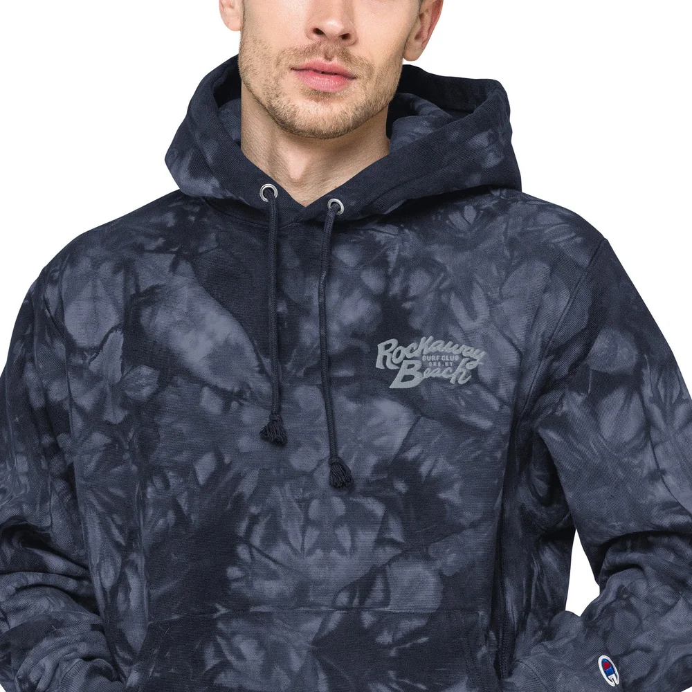 Unisex Champion tie-dye hoodie — Rockaway Beach Surf Club