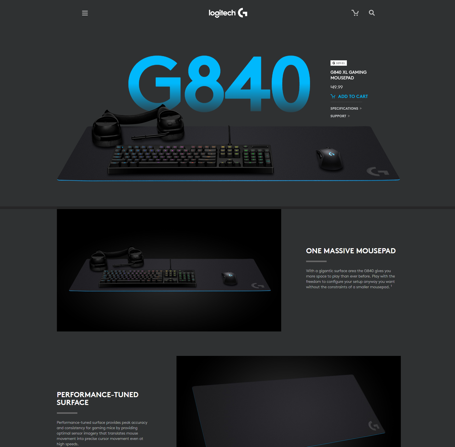 Logitech G840