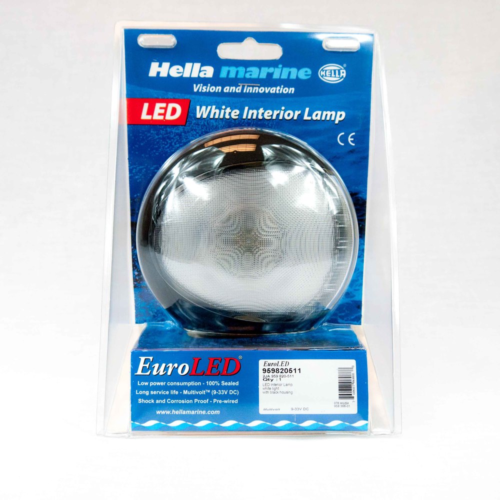 HELLA 959820511 '9820 Series' EuroLED Multivolt White 9-33V DC LED Light with Shroud — PartsHubDirect