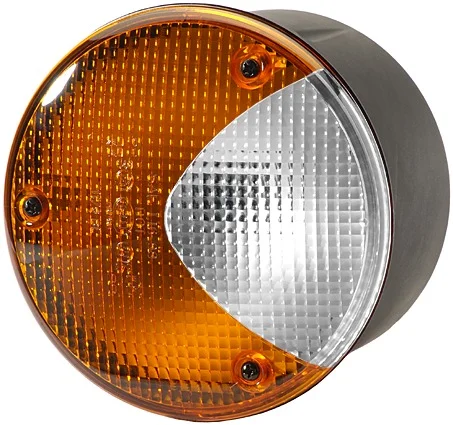 HELLA H24169021 4169 Series 100 Watt 12-36 V Heavy Duty Amber/White Turn/Side Marker Lamp 84404