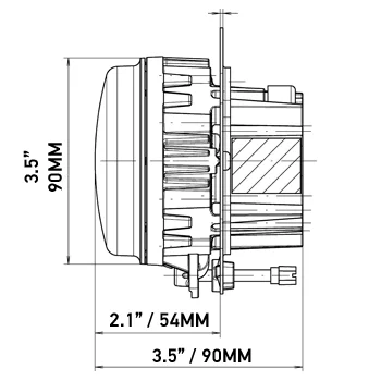 HELLA 1F0 011 988-121 DE/LED-Spotlight - 90mm Performance L4060 - 12