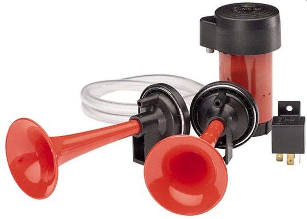 HELLA 003001651 2-Trumpet Horn Kit Twin Tone — PartsHubDirect