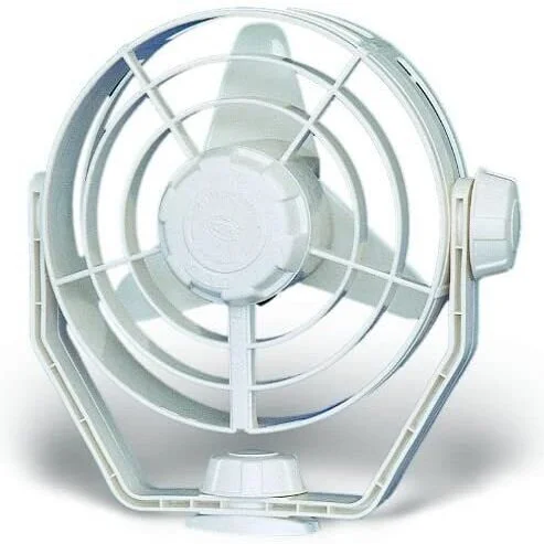 HELLA 003361022 '3361 Series' 12V DC 2 Speed Turbo Fan with White Housing