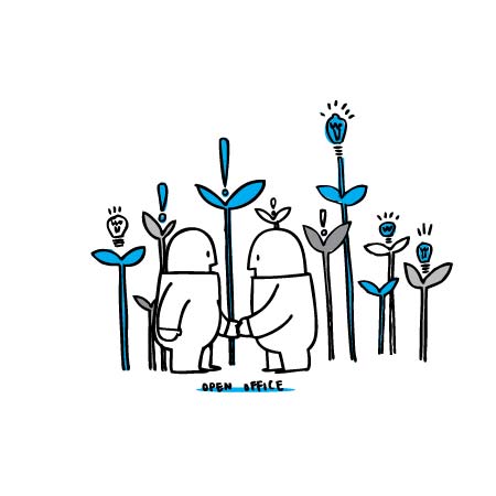 corworkers collaborating