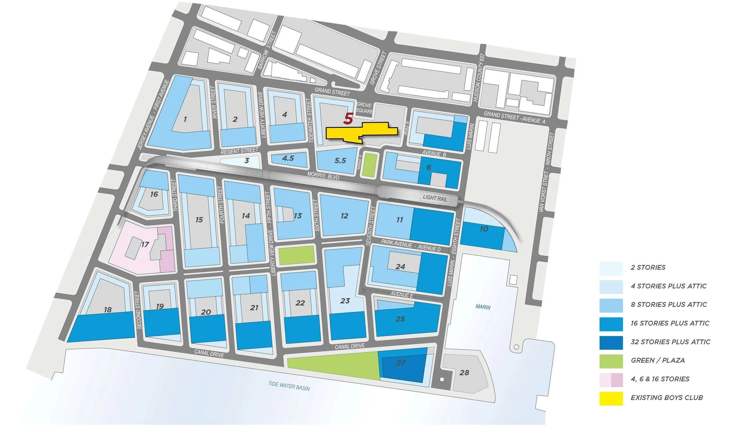 Liberty Harbor North, Jersey City, redevelopment plan