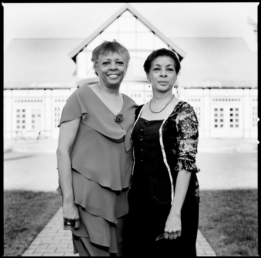 Carolyn Adams and her sister Julie Adams Strandberg UltraChrome print April 24, 2005