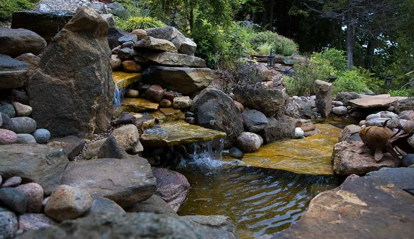 Small Pond with Three Waterfalls