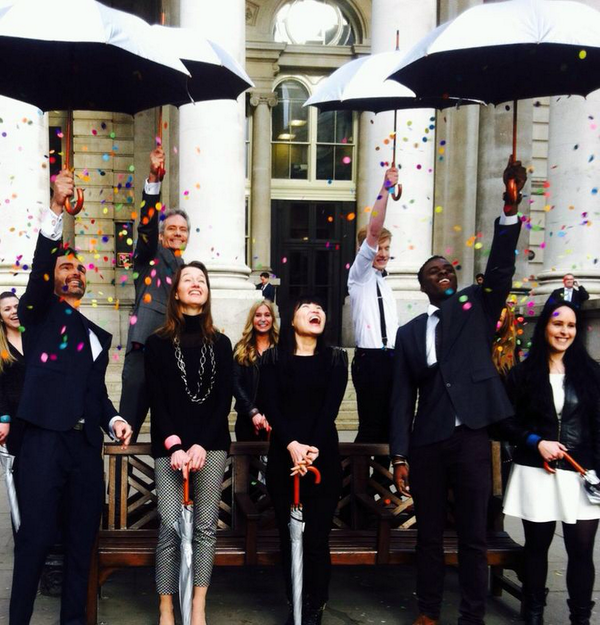 Almost a wrap... The confetti worked!