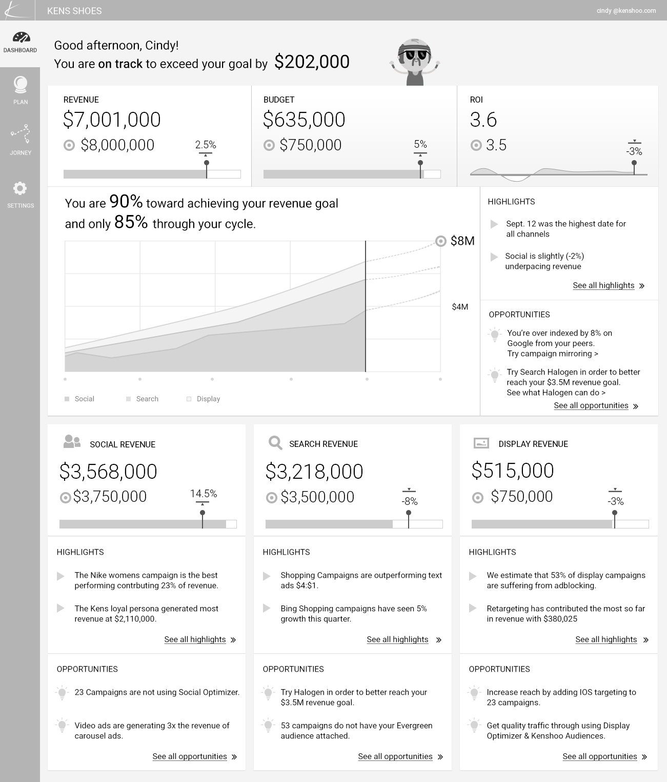 INITIAL WIREFRAME CONCEPT COMING OUT OF DESIGN SPRINT THAT WE USED TO GENERATE ADDITIONAL VERSIONS. 