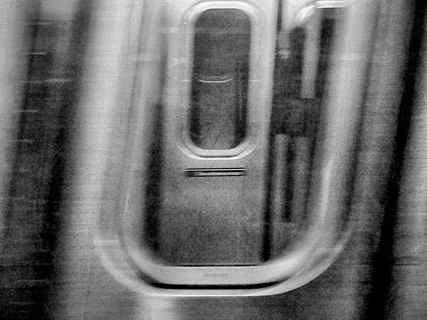 Subway in motion, New York