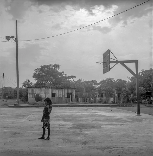 Boy on a Playground