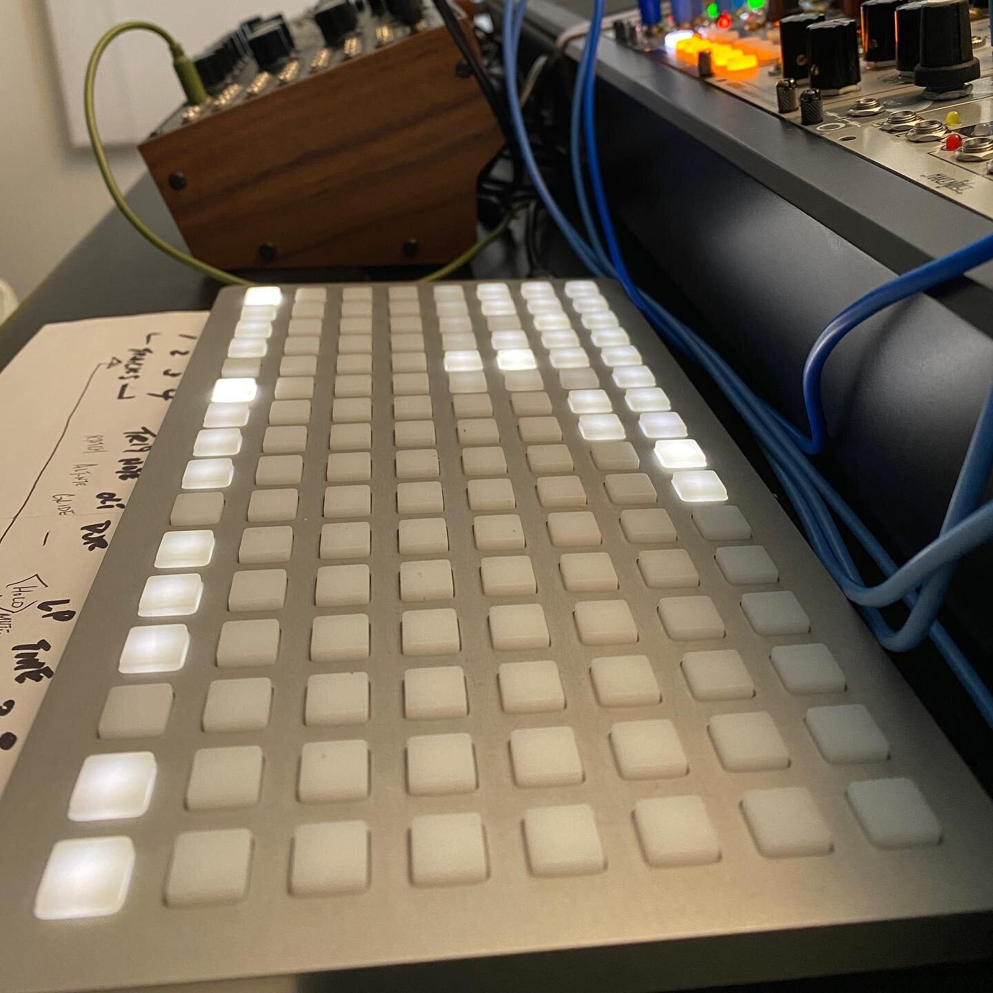 Really loving my two new arrivals, #monomegrids #kria and #makenoisetelharmonic . Thanks @monome and @boutiquepedalnyc ! It took me a while to get used to Kria and I&rsquo;m still stumbling through it but I was able to patch something interesting thi