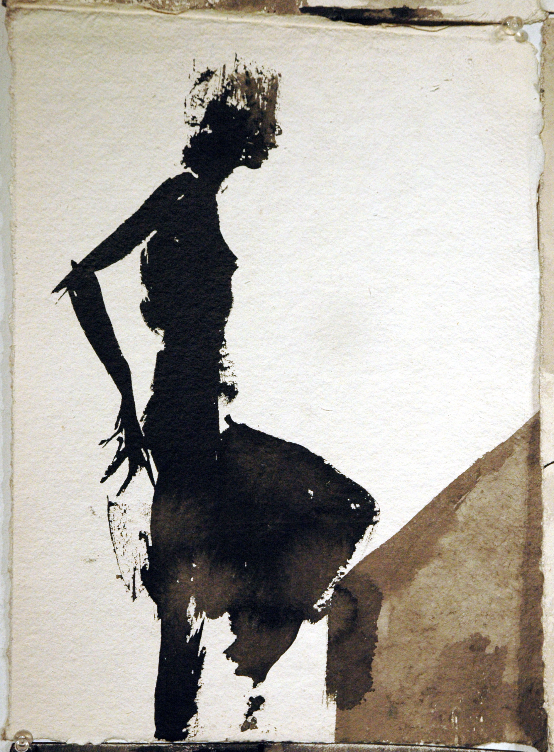  15” x 11”  Japanese Sumi Ink, Heavy weight paper 