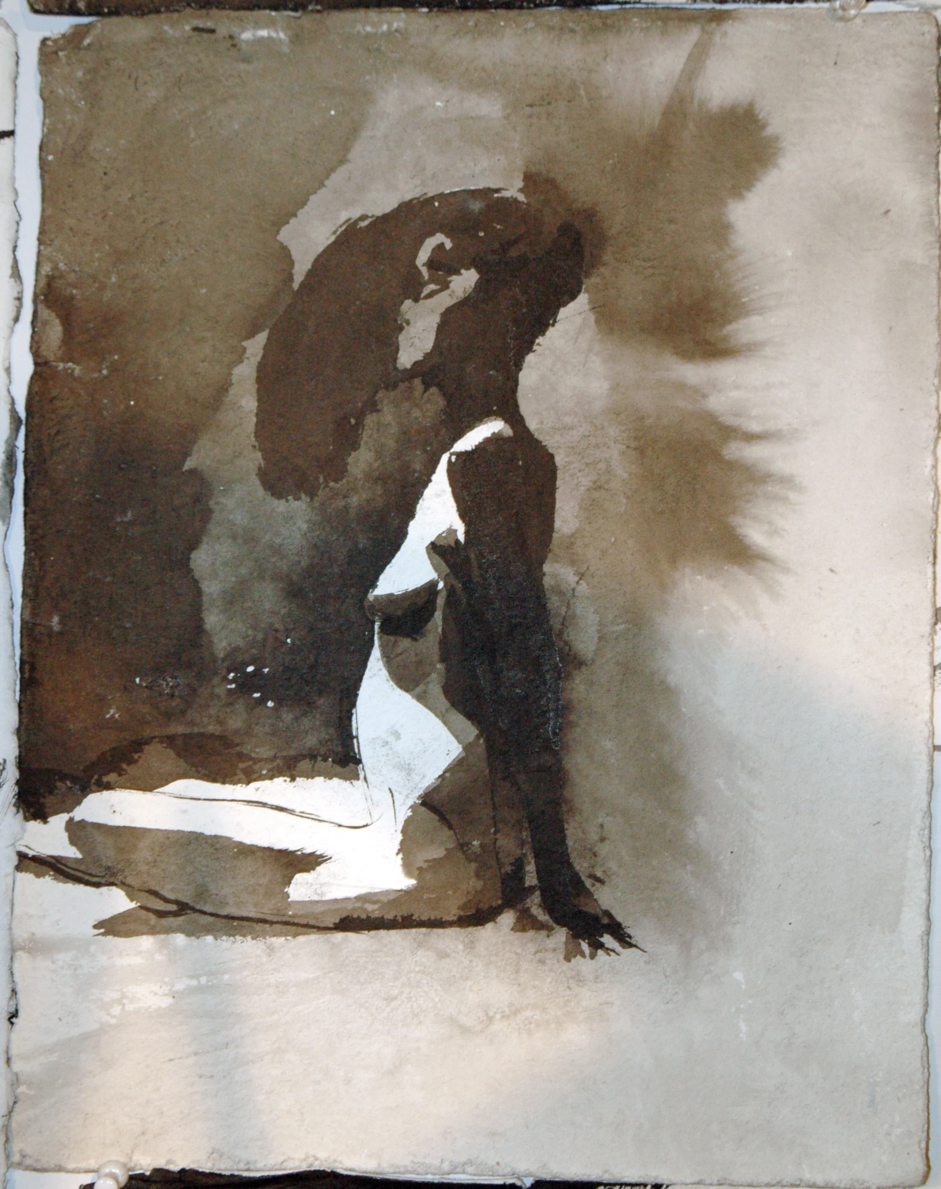  15” x 11”  Japanese Sumi Ink, Heavy weight paper 
