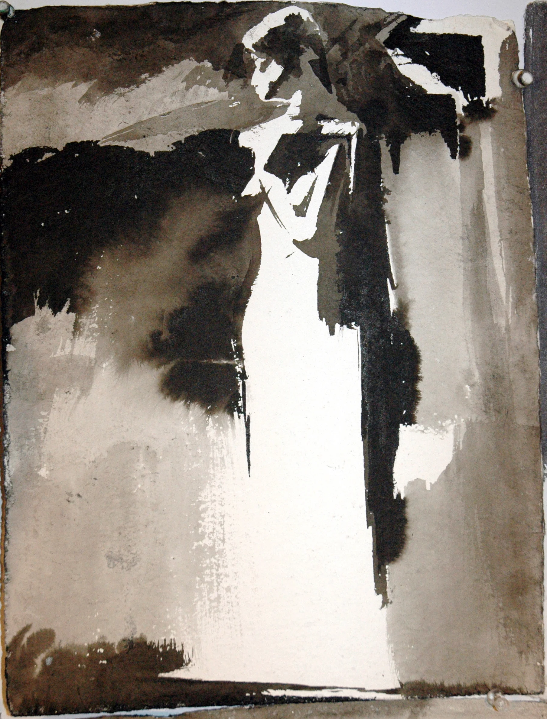 15” x 11” Japanese Sumi Ink, Heavy weight paper