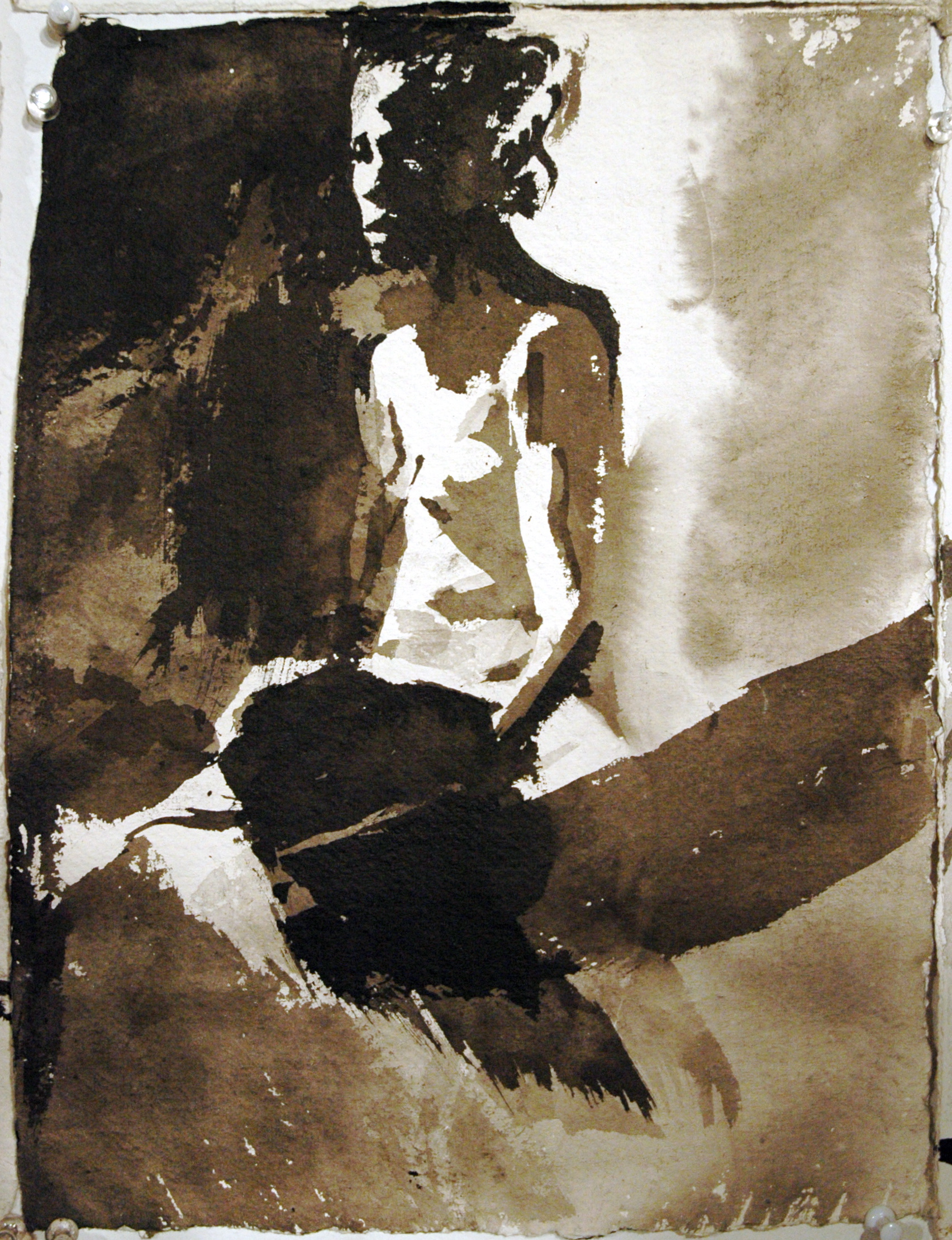  15” x 11”  Japanese Sumi Ink, Heavy weight paper 