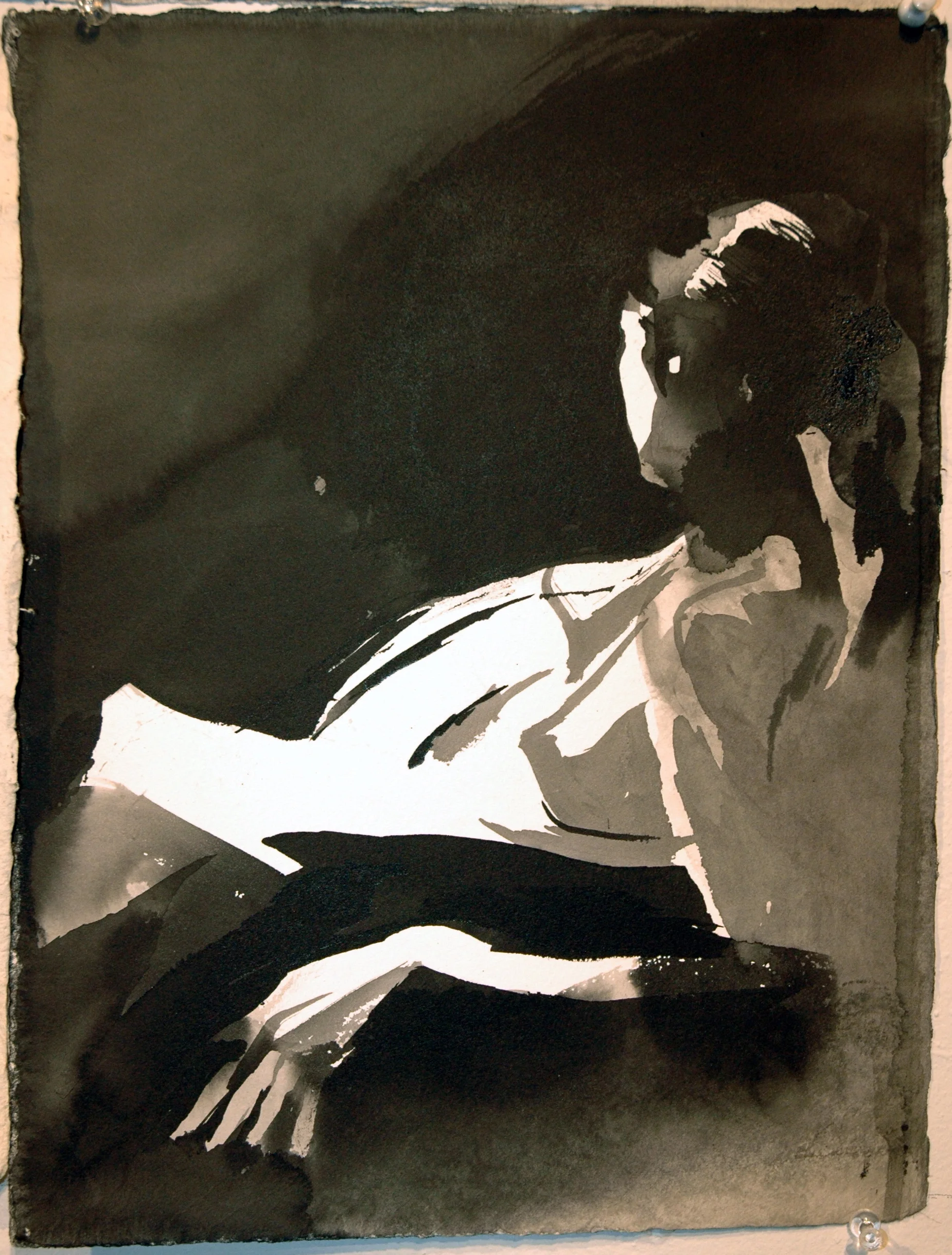 15” x 11”  Japanese Sumi Ink, Heavy weight paper 