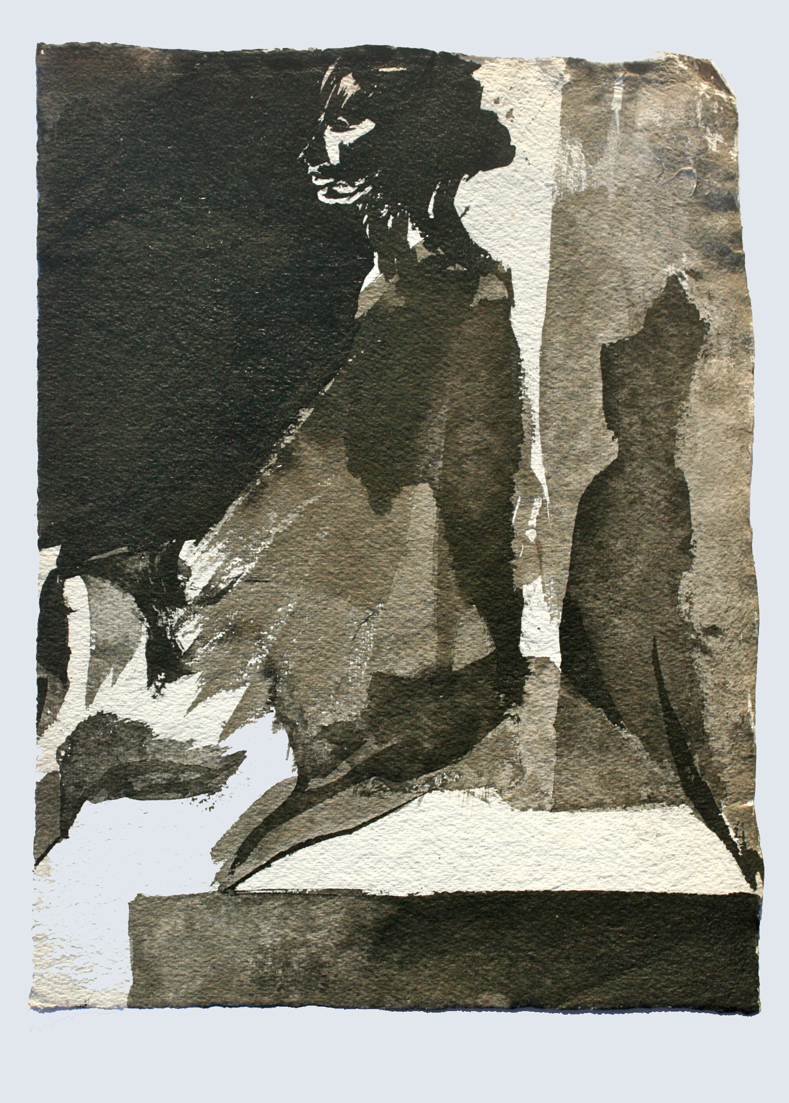 15” x 11” Japanese Sumi Ink, Heavy weight paper
