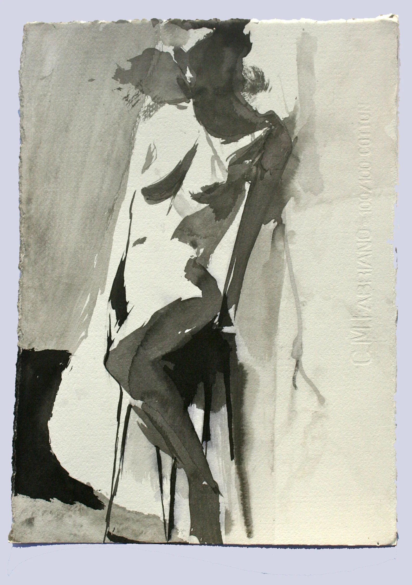 15” x 11” Japanese Sumi Ink, Heavy weight paper