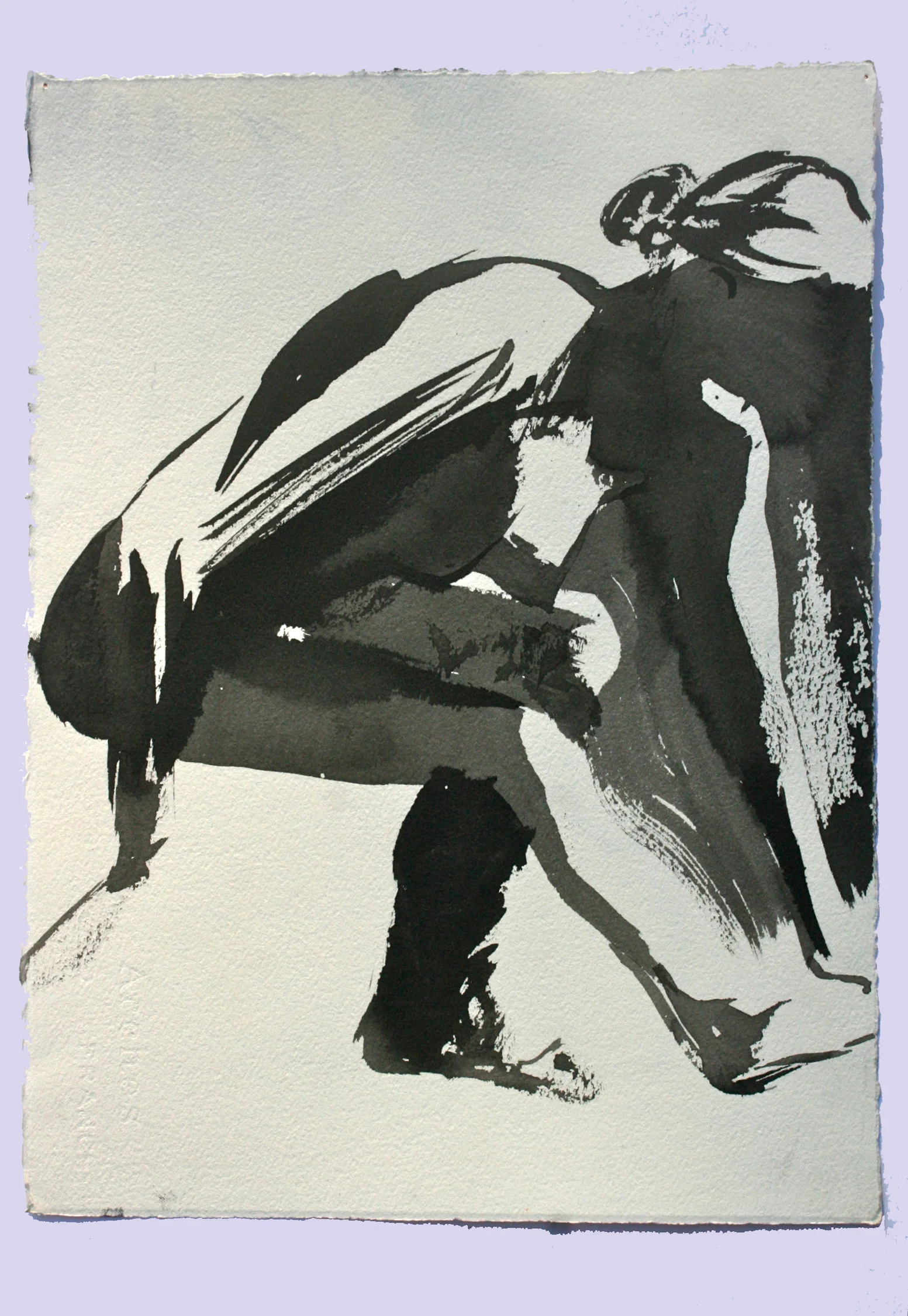 15” x 11” Japanese Sumi Ink, Heavy weight paper