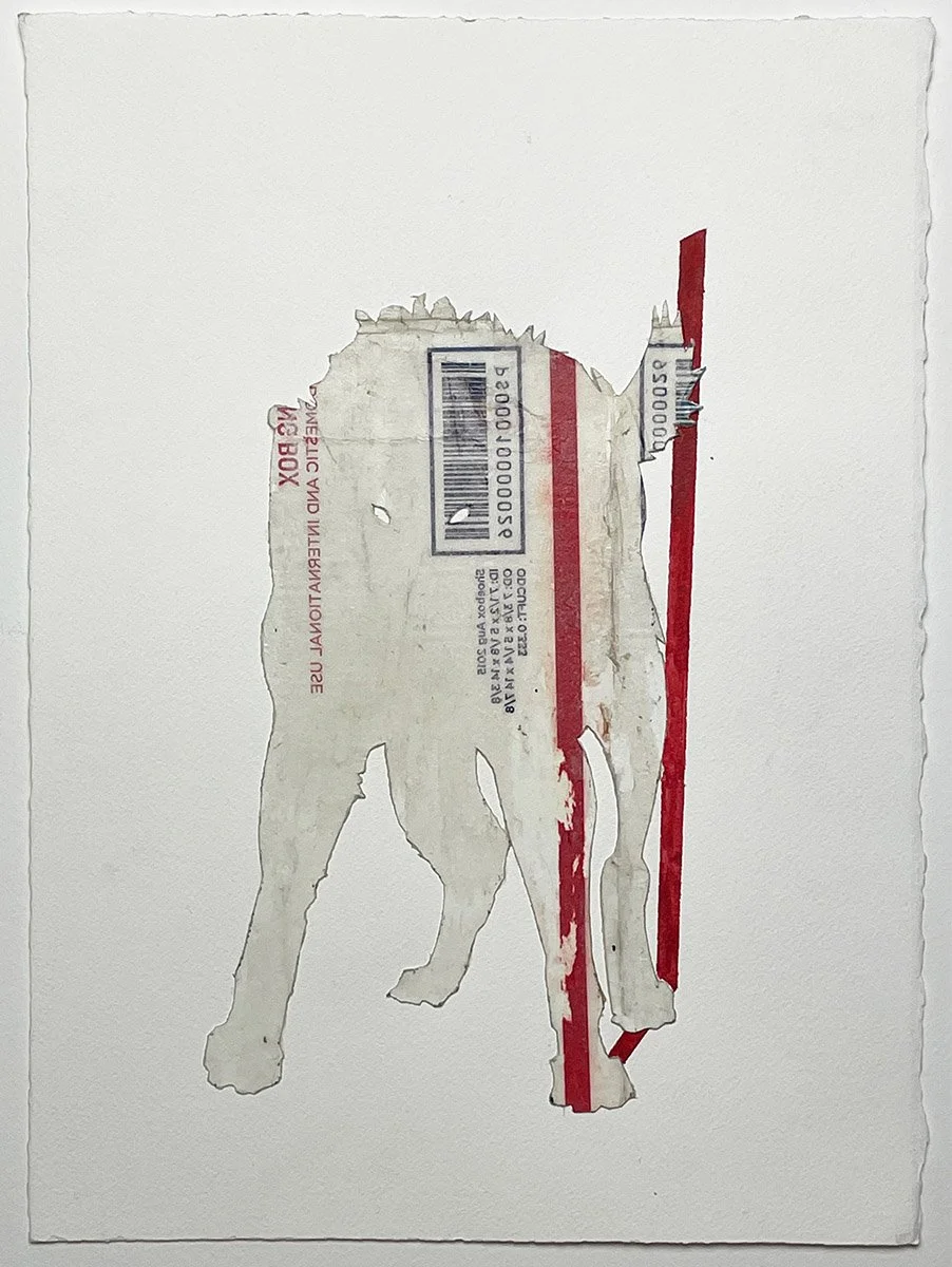 Red and White Wolf