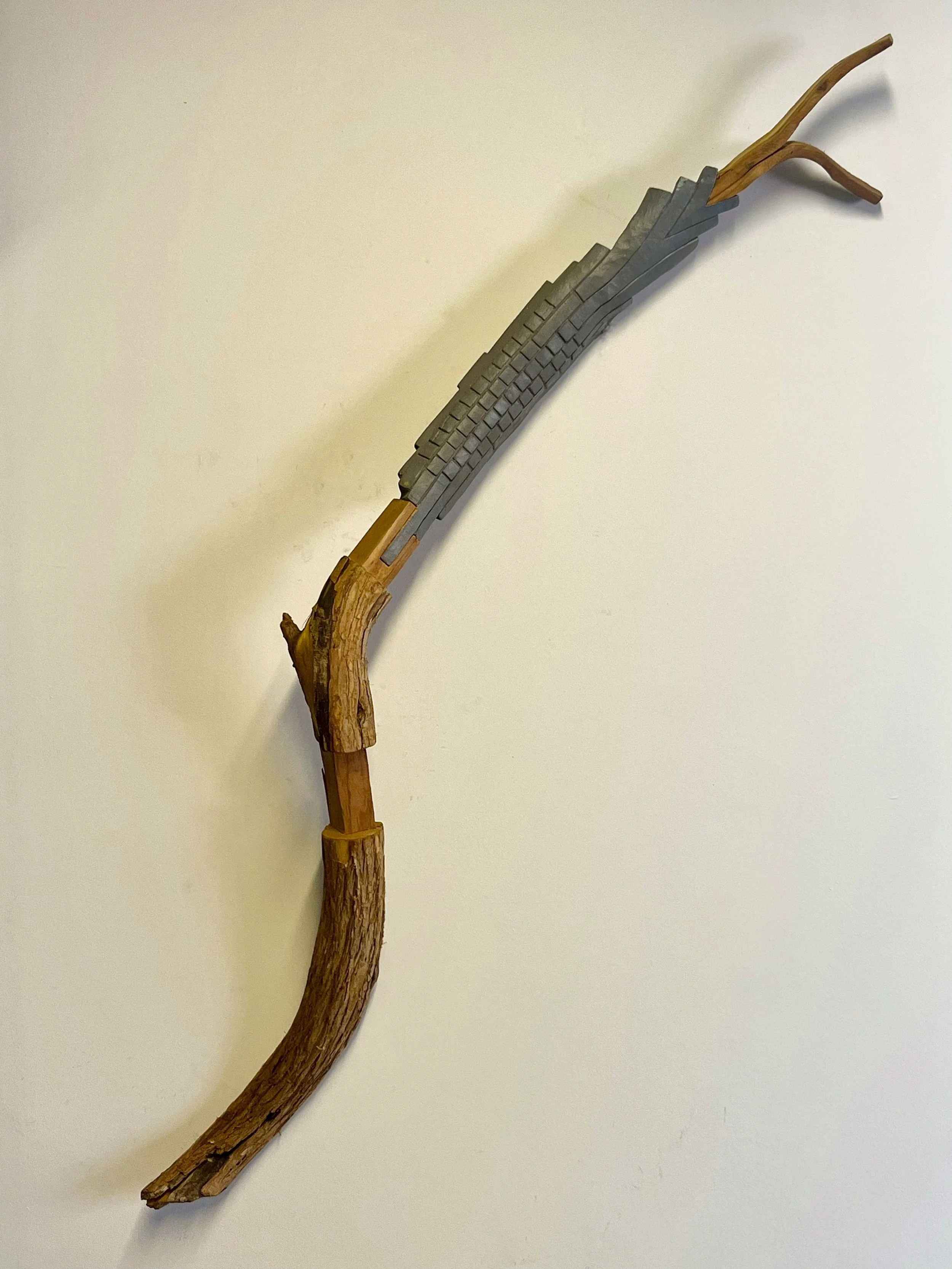 62 x 10 x 5 in.   2024  wood, paint 