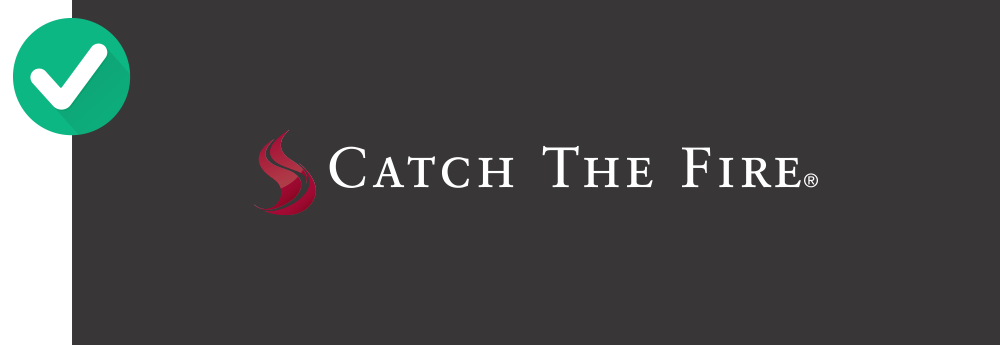 Use the logo with white text on dark backgrounds.