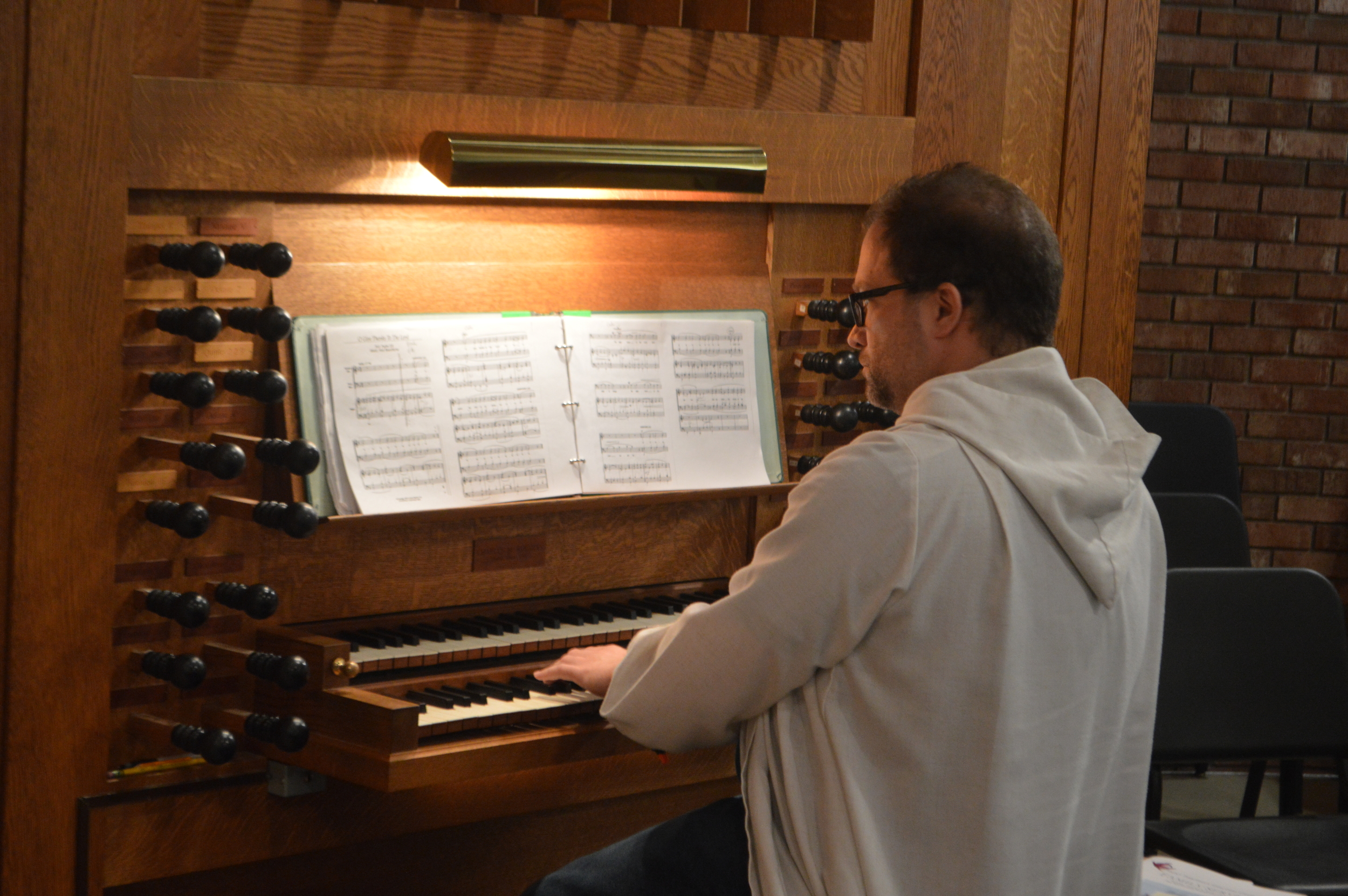 St. Timothy's assistant organist John Crandall