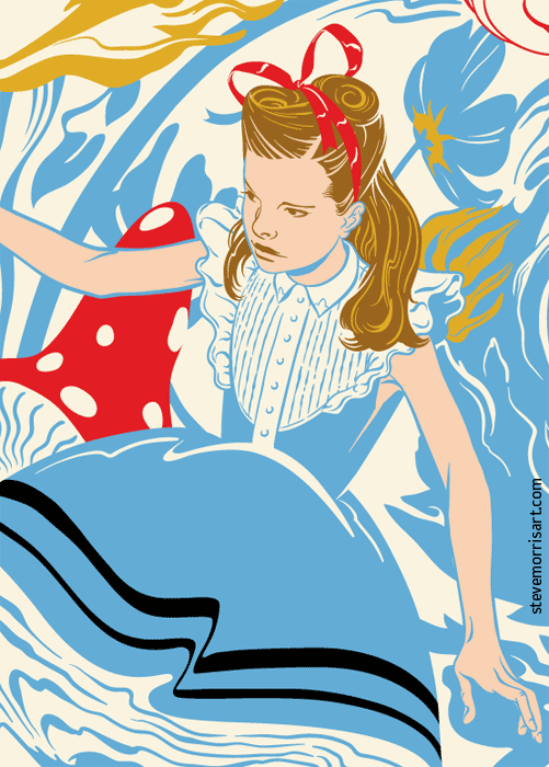 Detail image for Alice in Wonderland Piece.